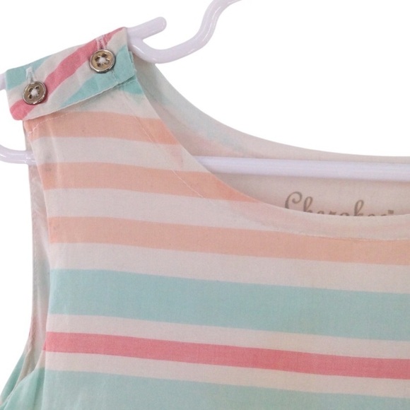 Cherokee Girls Striped Cotton Dress - Picture 4 of 8